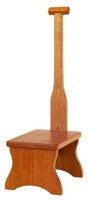 Long handled step stool
