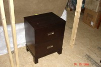 Cappuccino 2 drawer nightstand